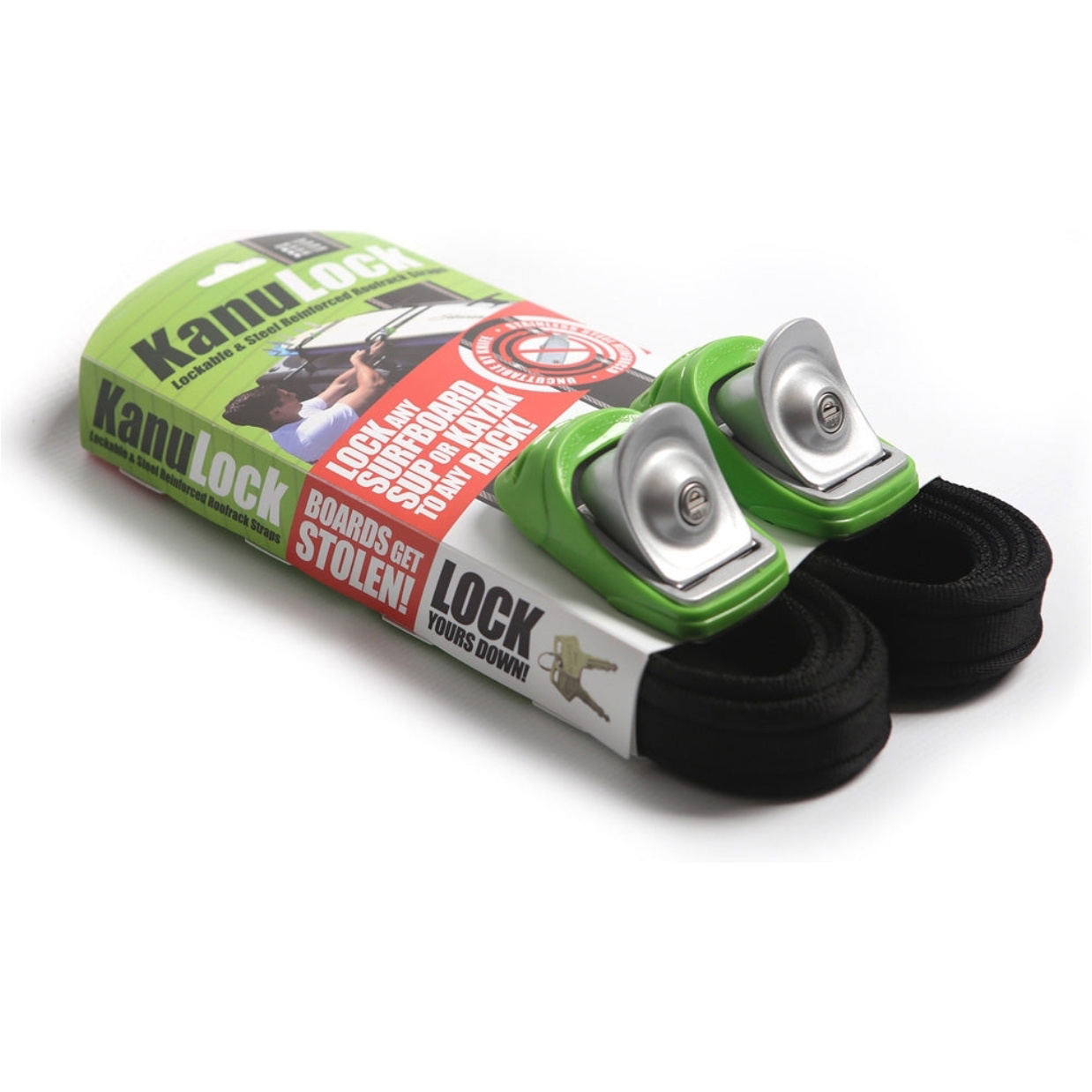 2026 KanuLock 2.5m / 8ft Lockable Tiedown Set KNLT-25M-08F